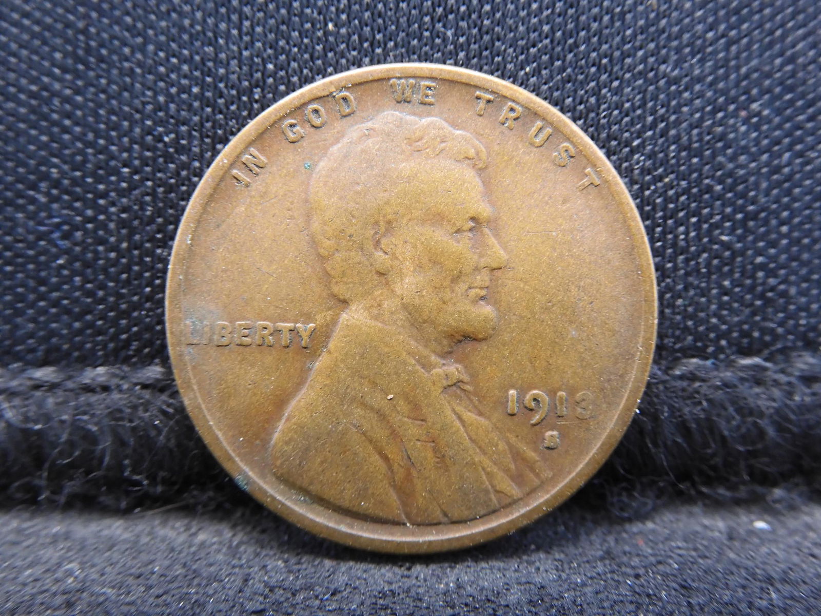 1913-S Lincoln Wheat Cent.  Semi-Key Date!! (1 of 2)