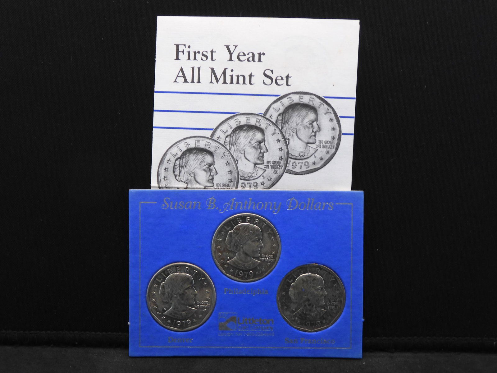 1979-PDS Susan B. Anthony 3--Coin UNC Set (1 of 4)