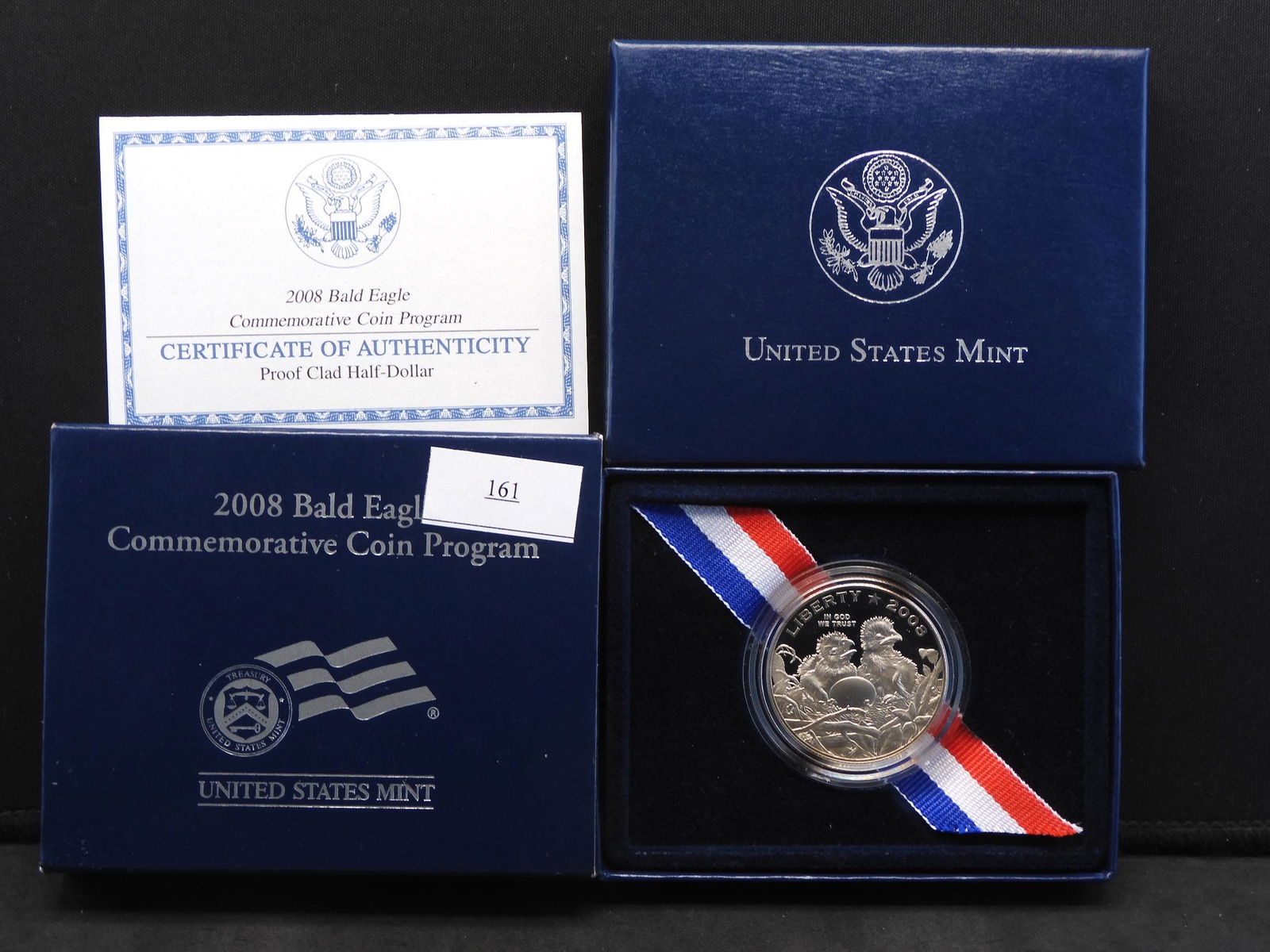 2008 Bald Eagle Proof Clad Half Dollar OGP (1 of 4)