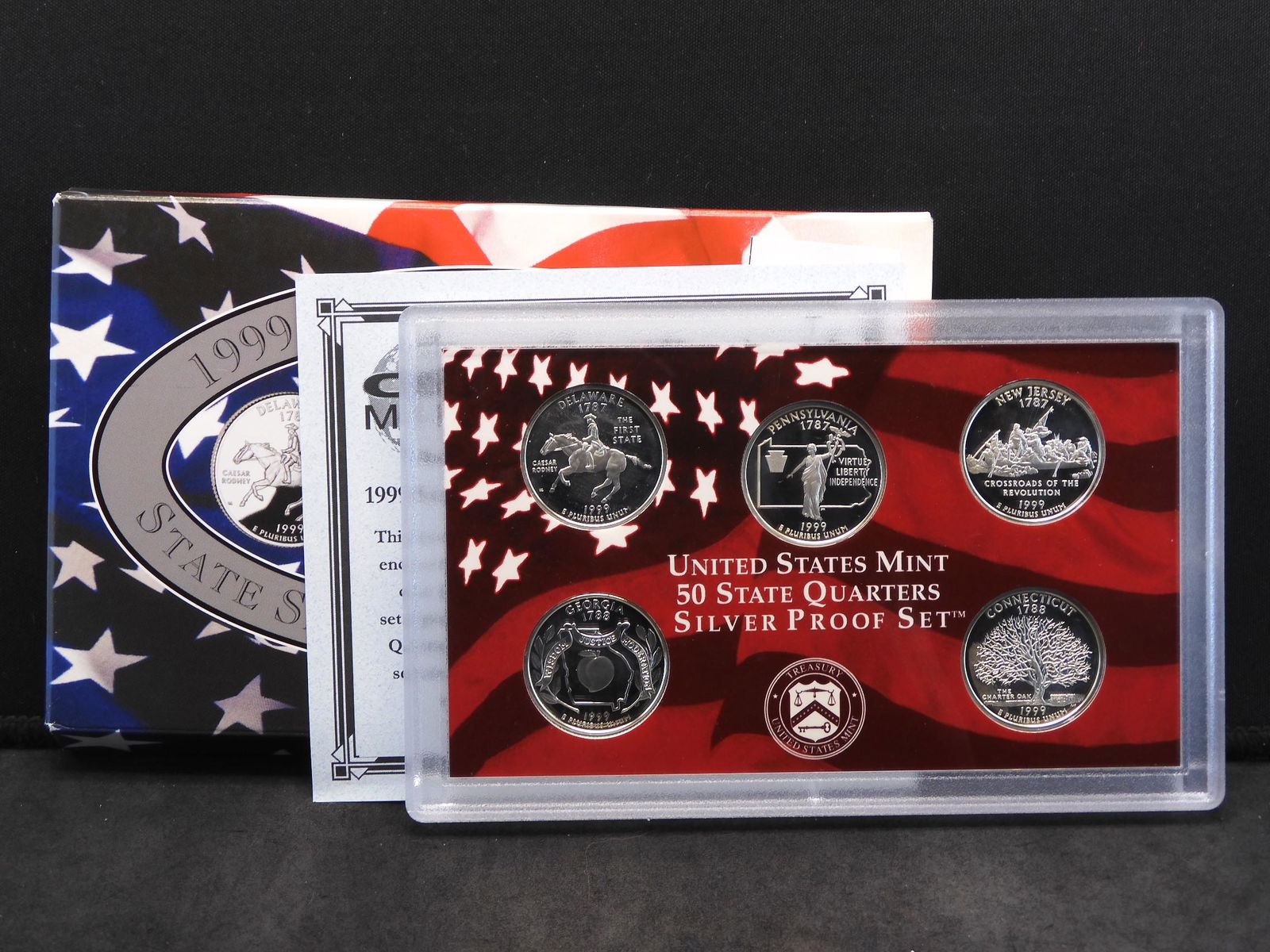 1999 San Francisco Mint Silver Proof Statehood Quarter (1 of 4)