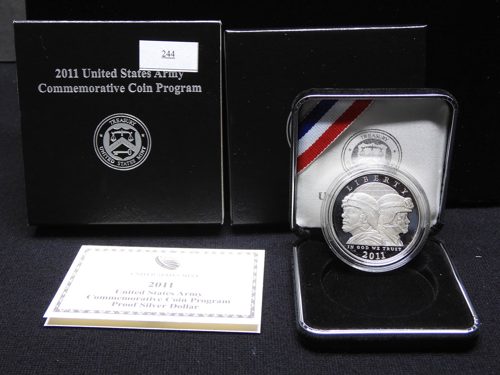 2011 U.S. Army Commem Proof Silver Dollar OGP (1 of 4)