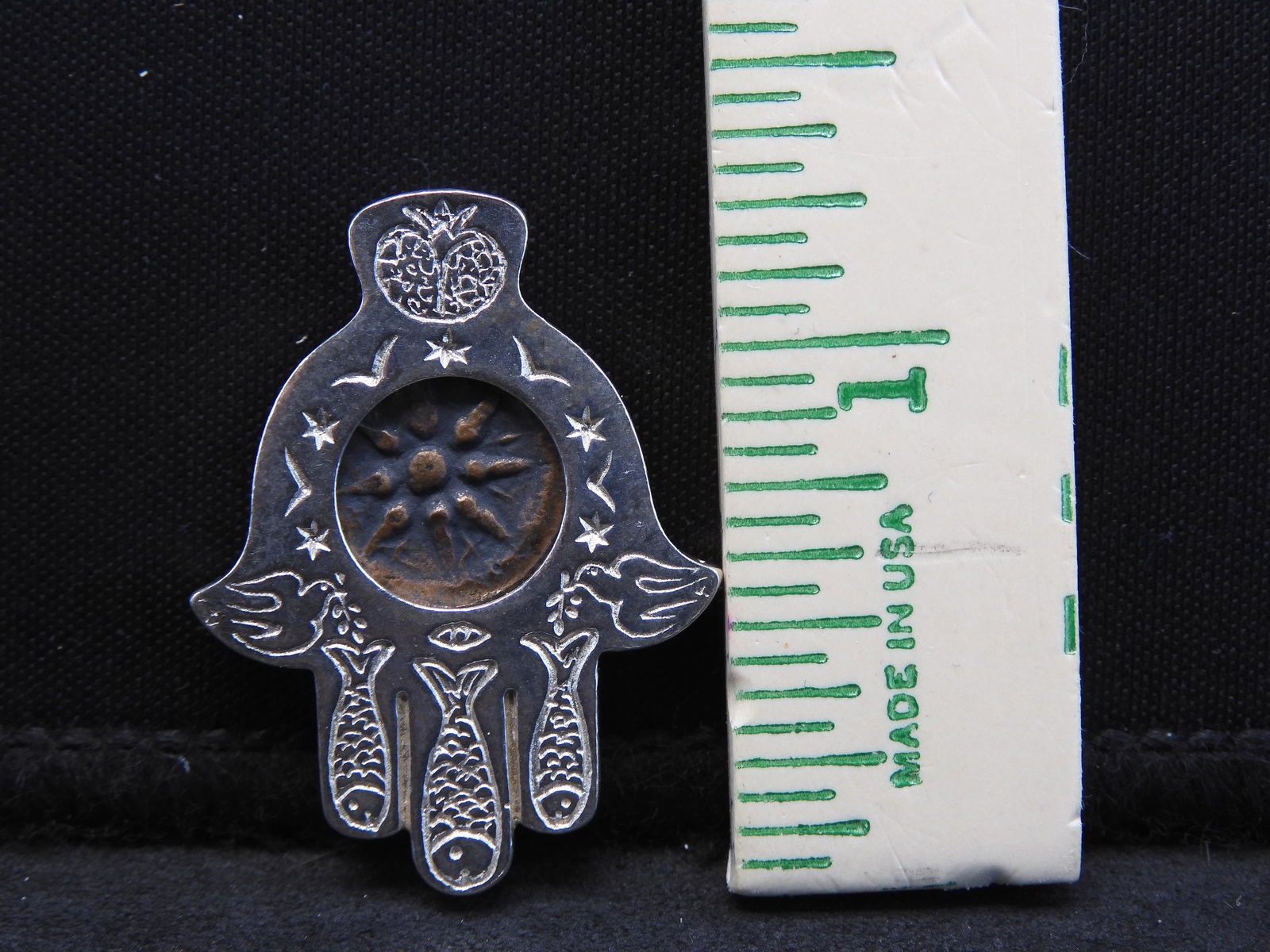 Sterling Silver Pendant w/ Ancient Coin Enclosed (1 of 4)