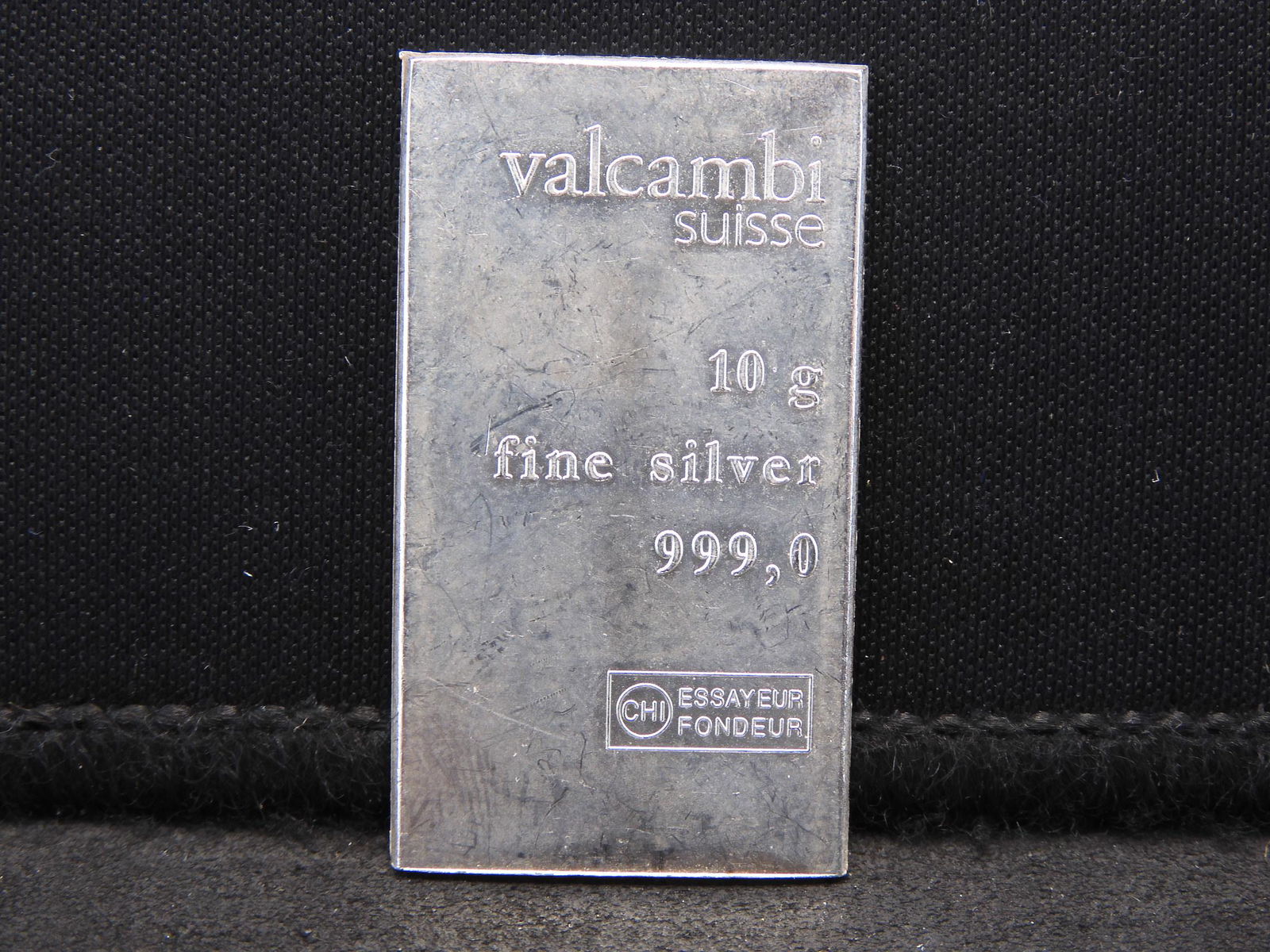 10 Gram Fine .999 Silver Bar - Valcambi Suisse (1 of 2)