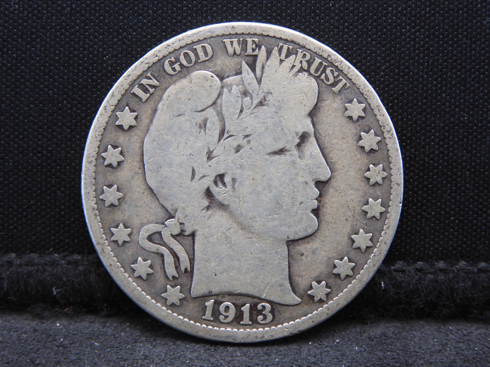 1913 Key Date Barber Half Dollar. (1 of 2)