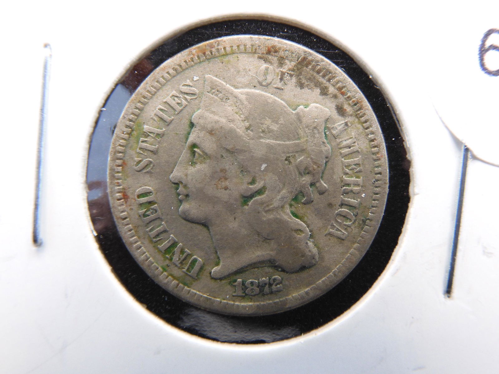 1872 CN US 3 CENT NICKEL (1 of 3)