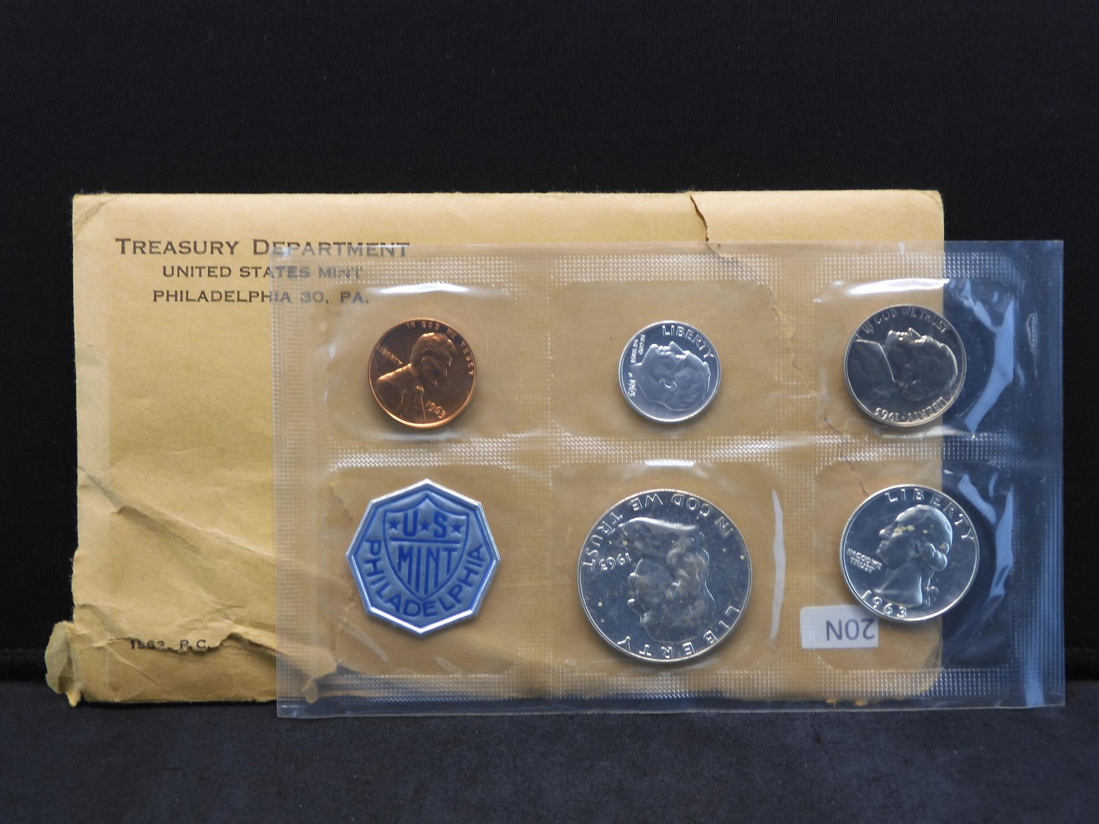1963 United States 5-Coin Proof Set With Original Gov't (1 of 3)