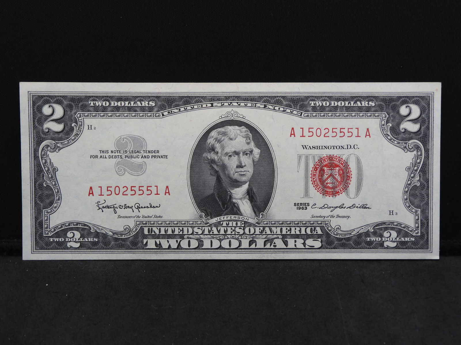 1963 $2 Red Seal.  Choice Crisp Uncirculated (1 of 3)