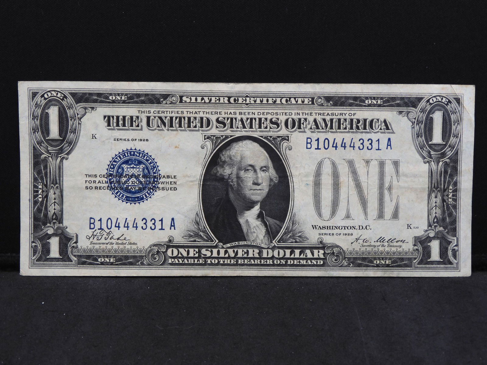 1928 $1 Silver Certificate â€œFunny Back.â€  A few (1 of 3)