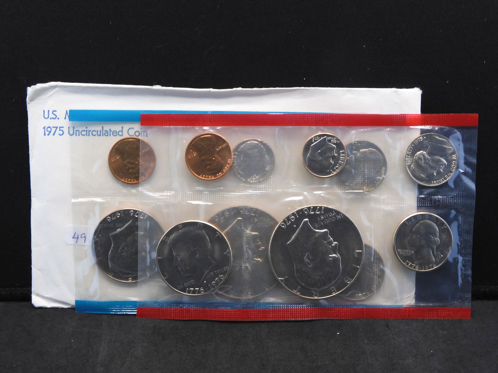 1975 US 12-coin P/D Mint Set in government package. (1 of 5)