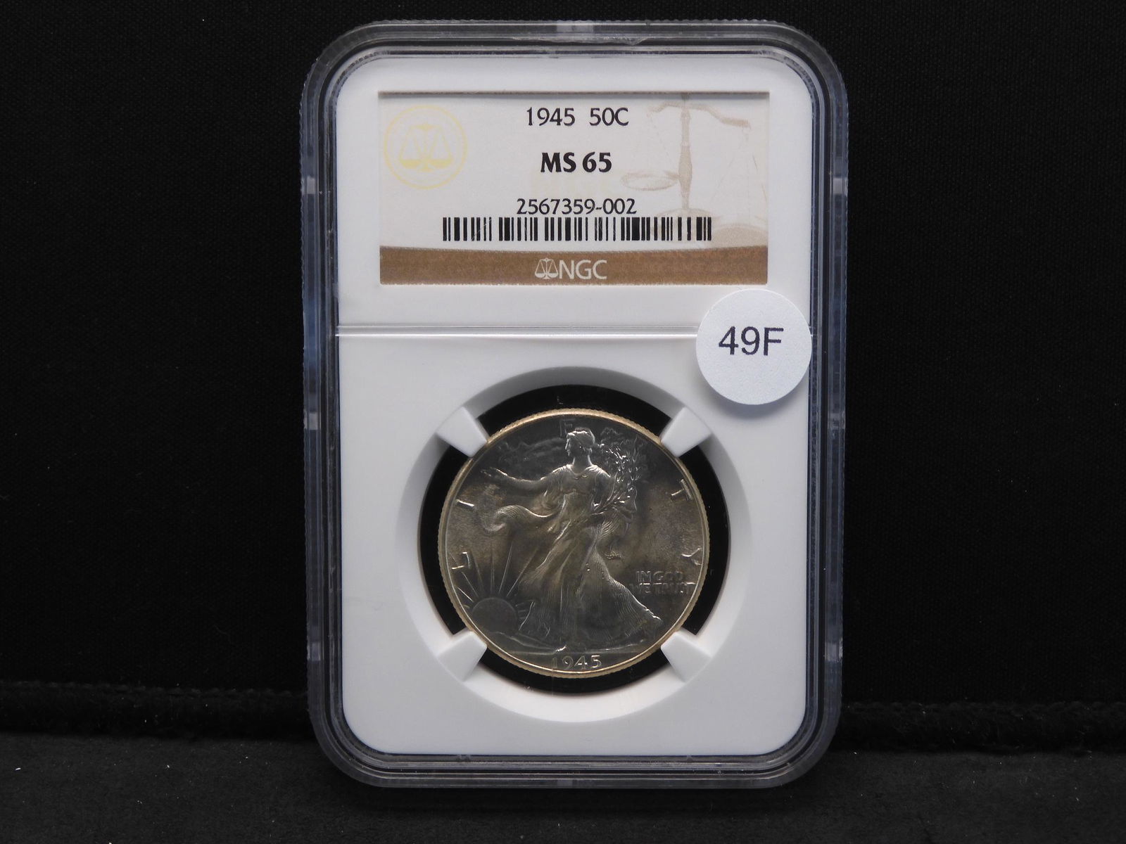1945 WALKING LIBERTY HALF DOLLAR NGC MS65 -2567359-002 (1 of 4)
