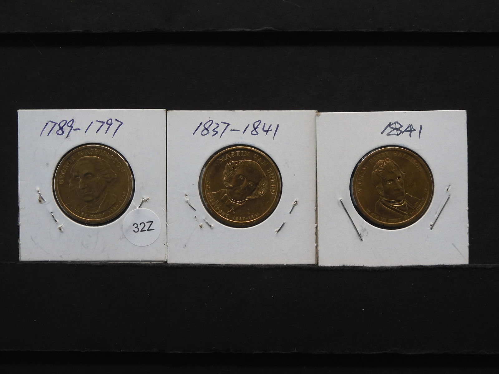 Washington, Martin Van Buren, William Harrison: Washington, Martin Van Buren, William Harrison Presidential Dollars