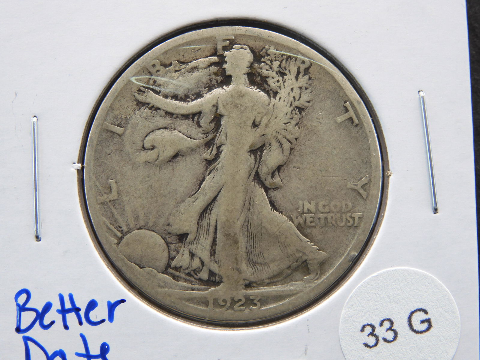 1923-S Walking Liberty Half Dollar 90% Silver (1 of 3)