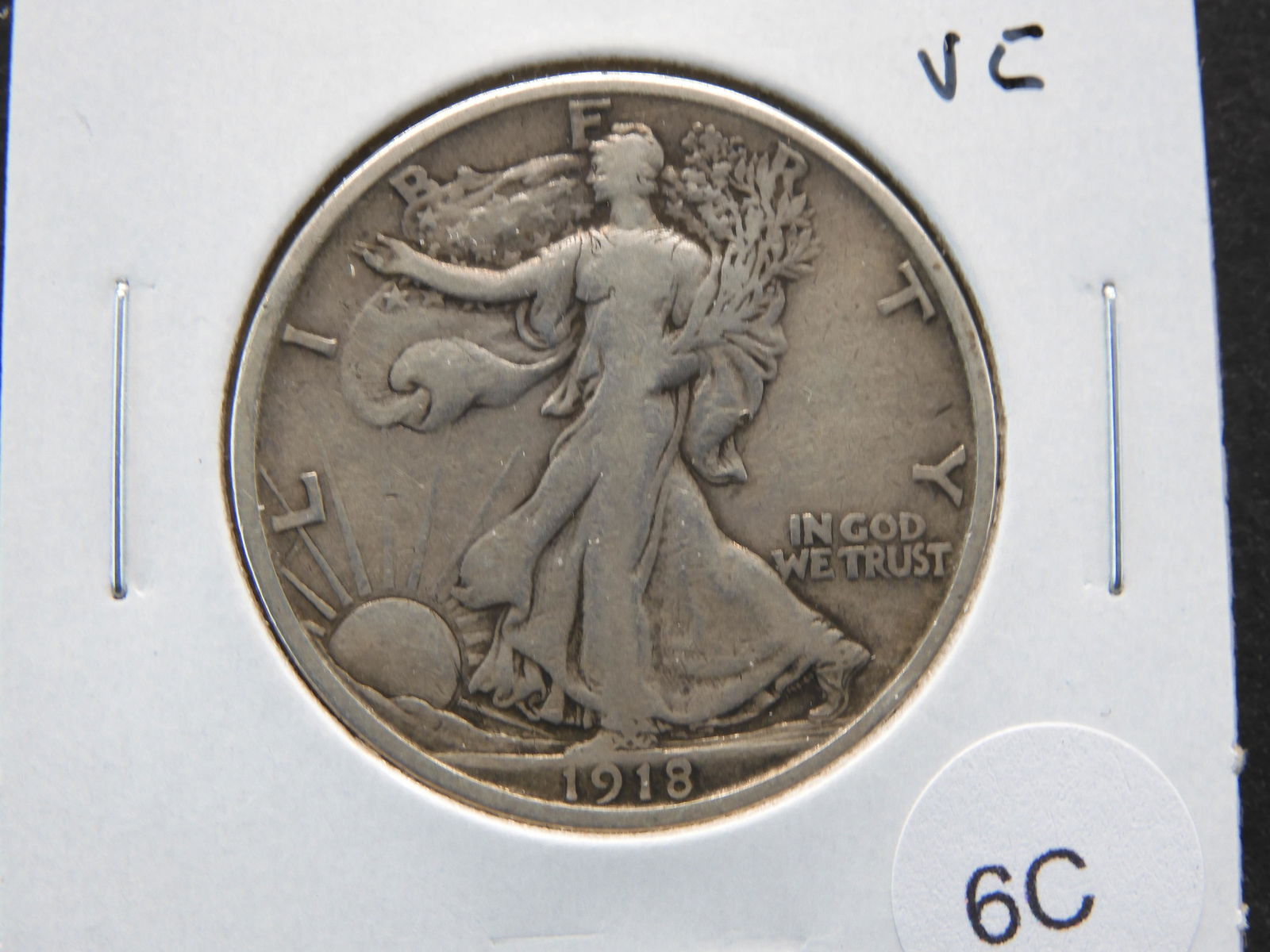 1918-S Walking 50c.  VG. (1 of 3)