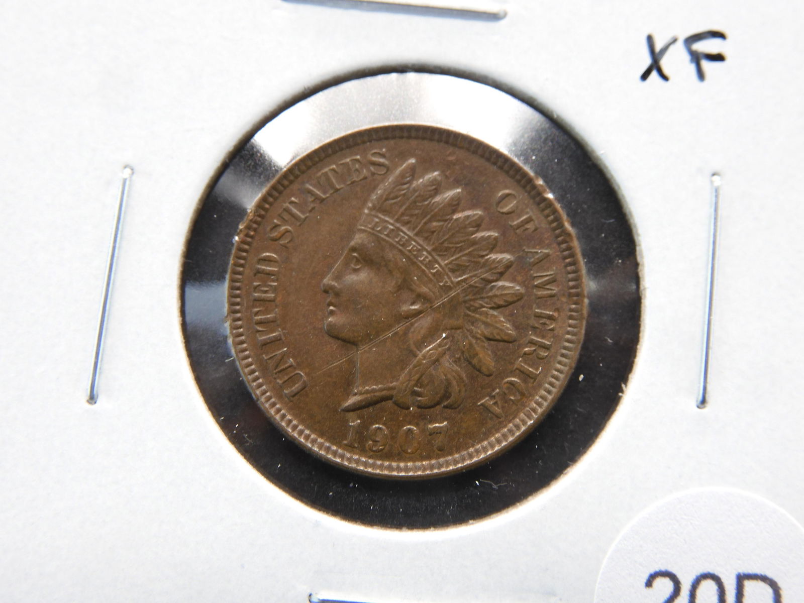 1907 Indian 1c.  XF. (1 of 3)