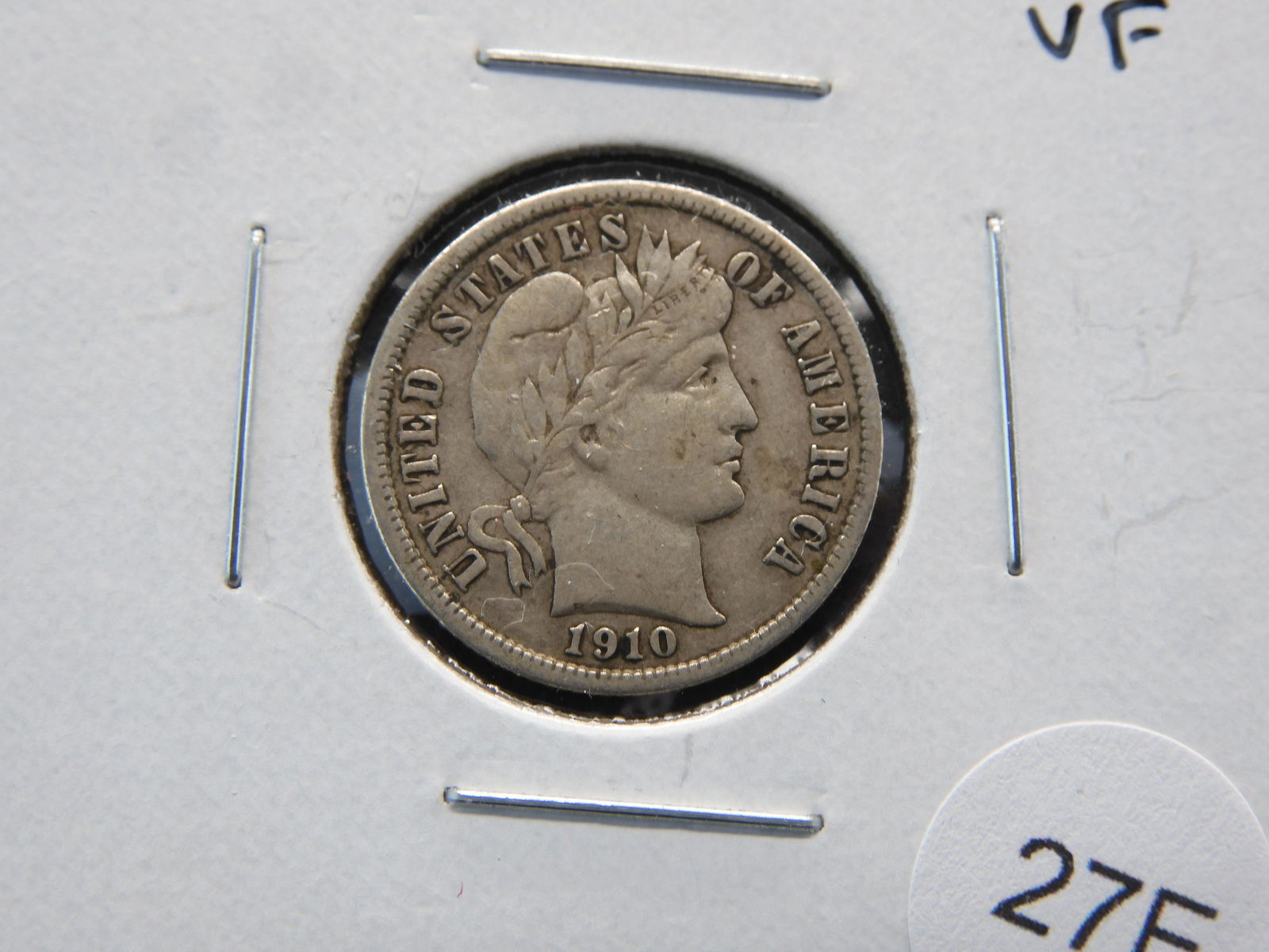 1910 Barber 10c.  VF. (1 of 3)