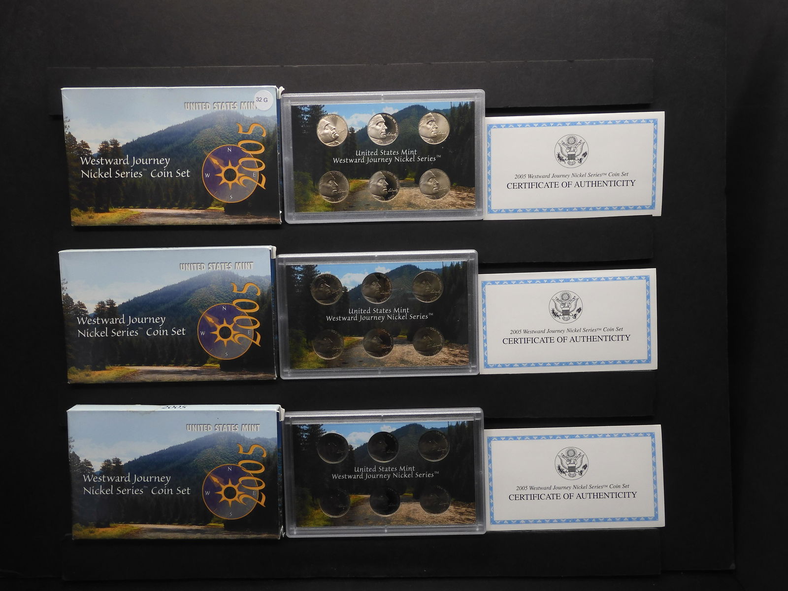 3 - 2005 Westward Journey Nickel Sets. (1 of 8)