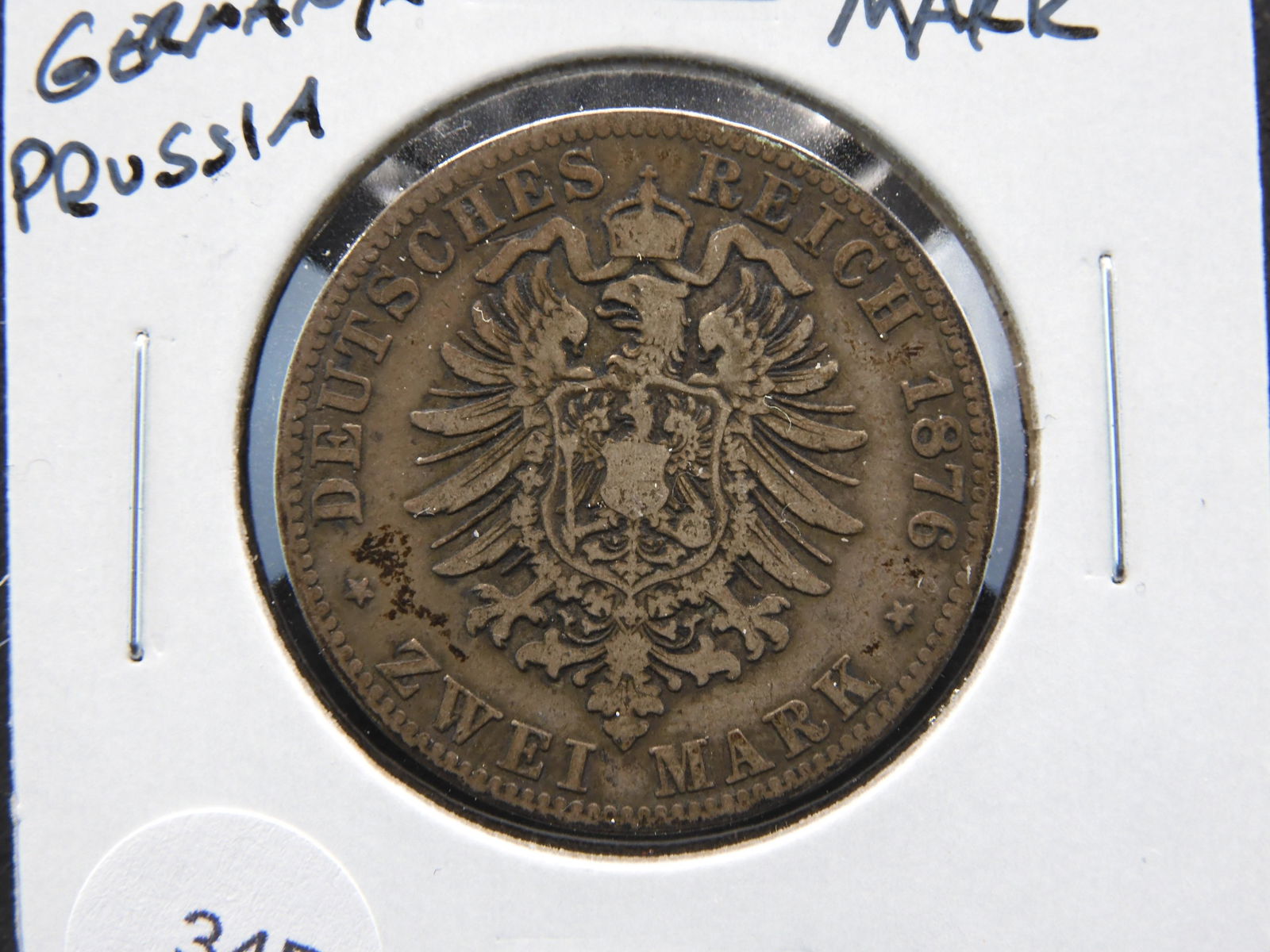 1876 Germany-Prussia 2 Mark.  Silver. (1 of 3)