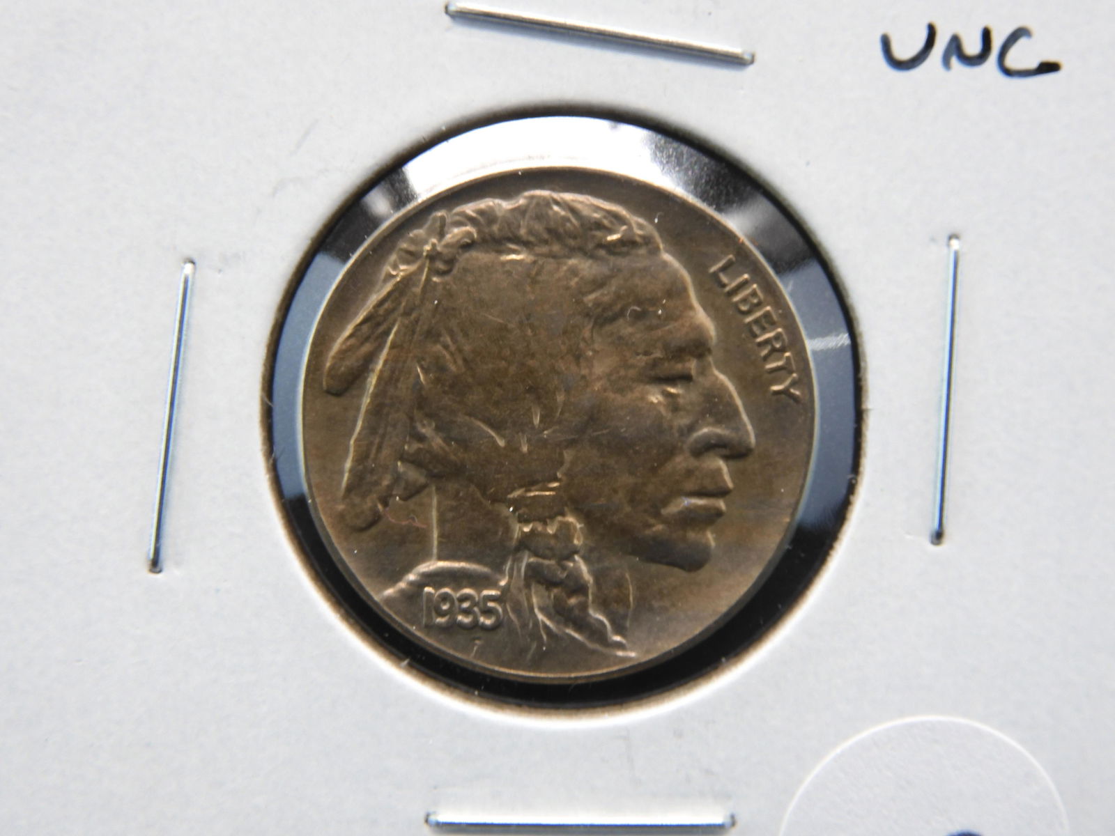 1935 Buffalo 5c.  UNC. (1 of 3)