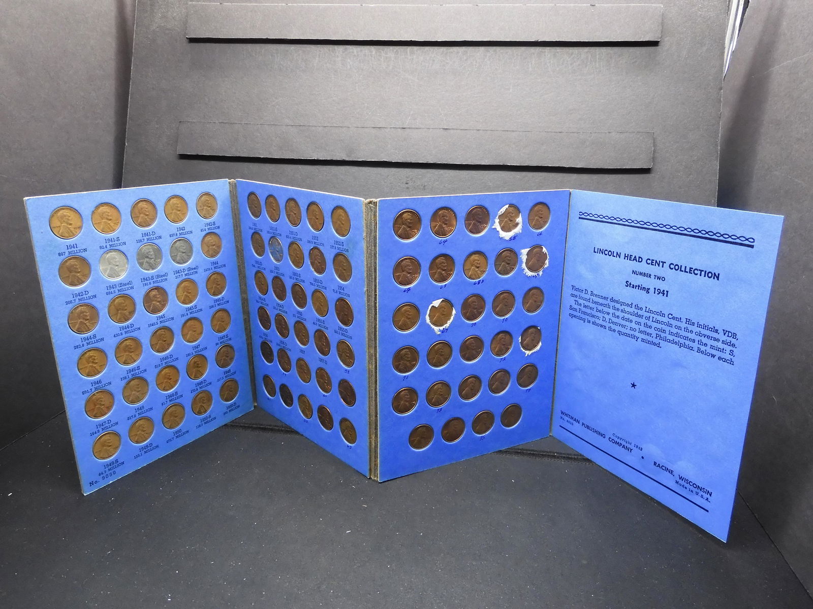 1941-1975 Lincoln 1c Circulated Set.  Complete. (1 of 8)