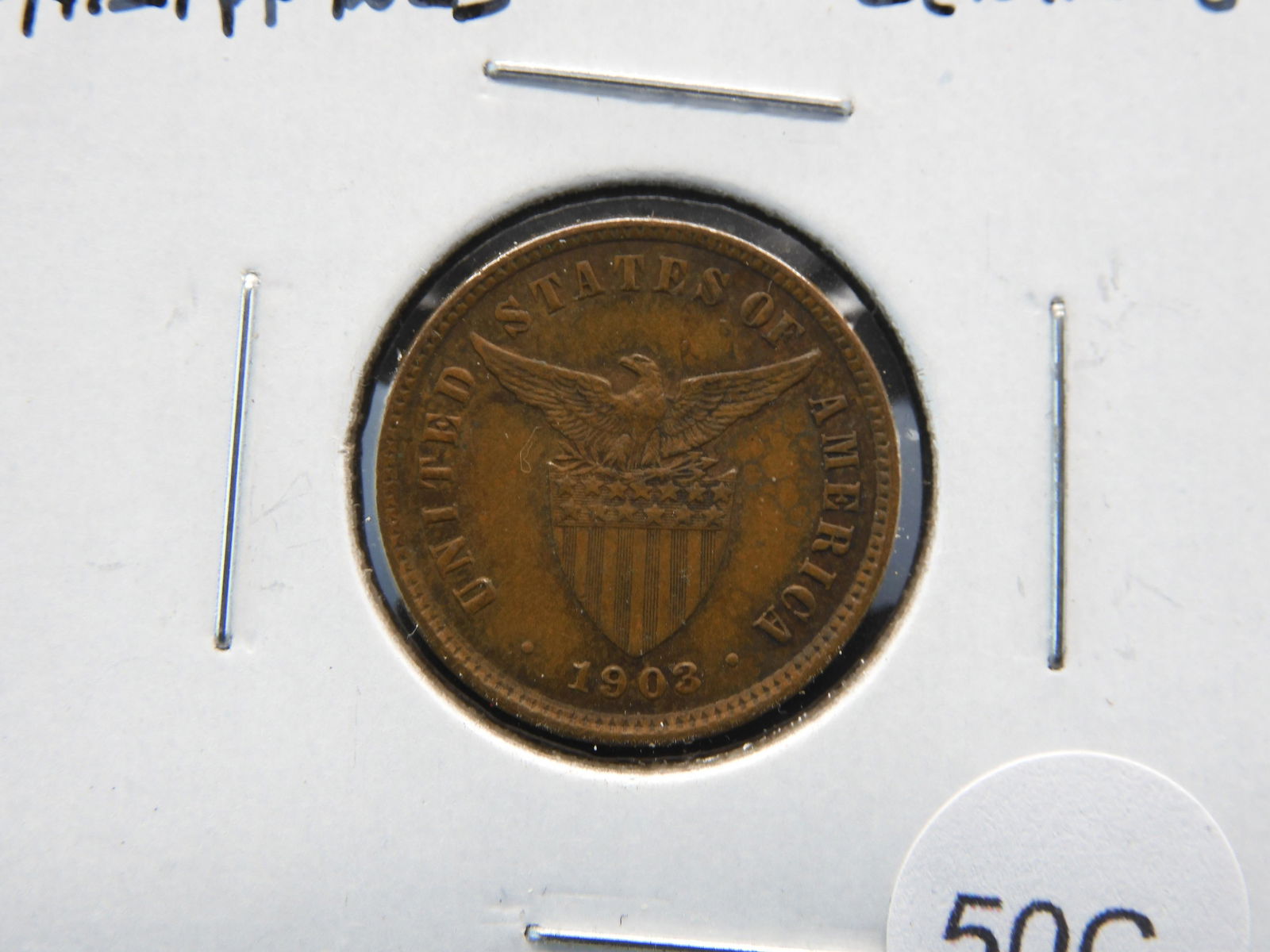 1903 Philippines 1/2 Centavo. (1 of 3)