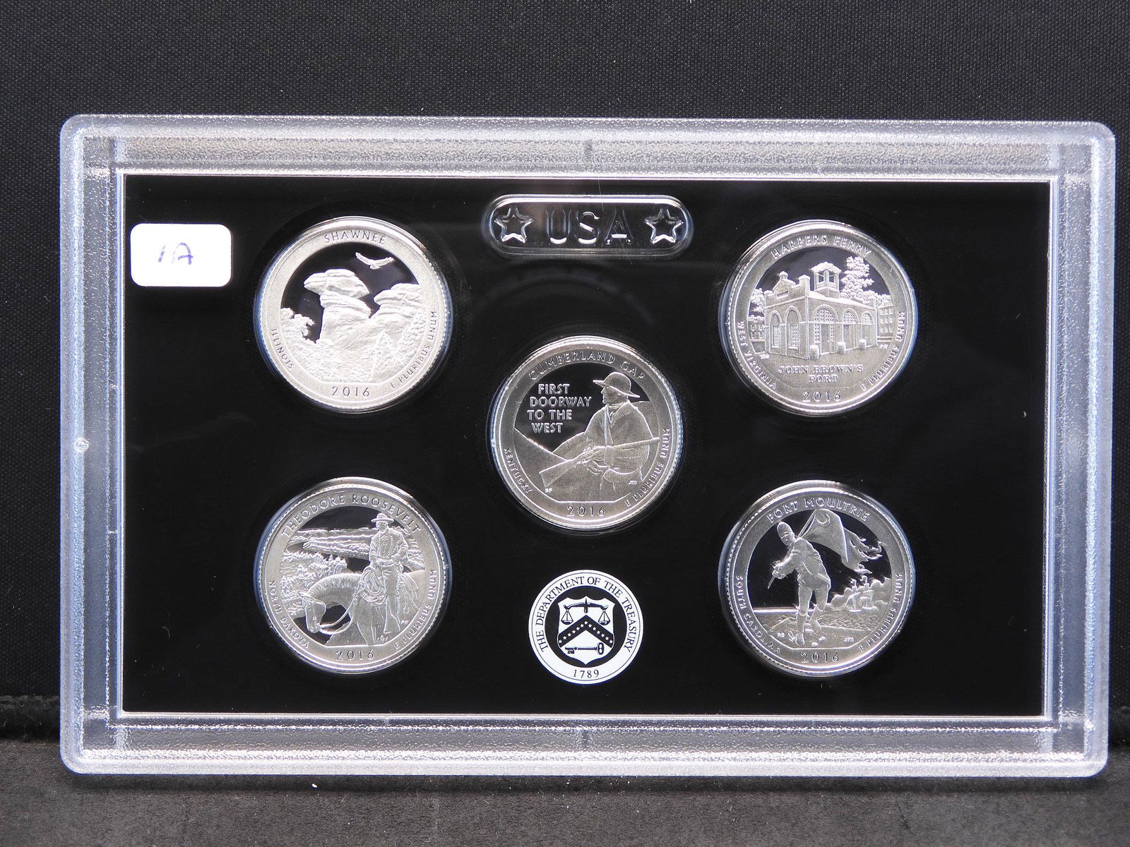 2016-S Silver Parks Quarters in government holder: (1 of 2)