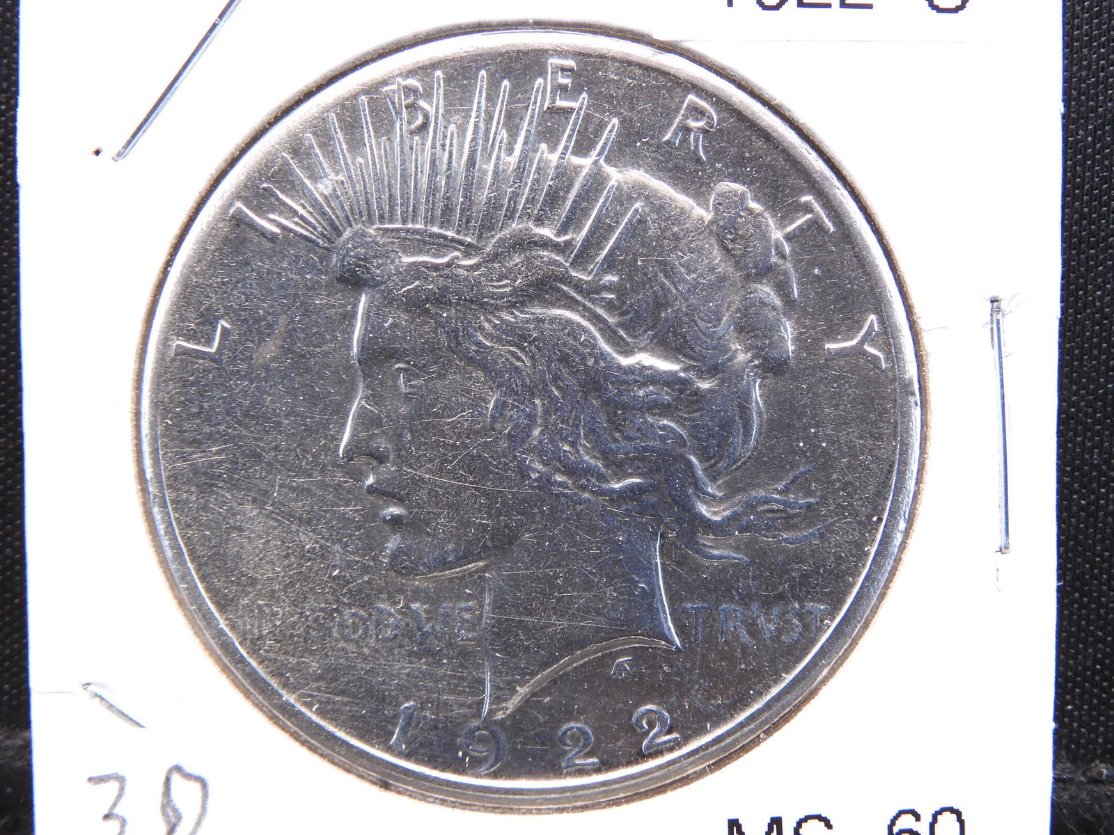 1922-S Peace Dollar, MS Details (1 of 3)
