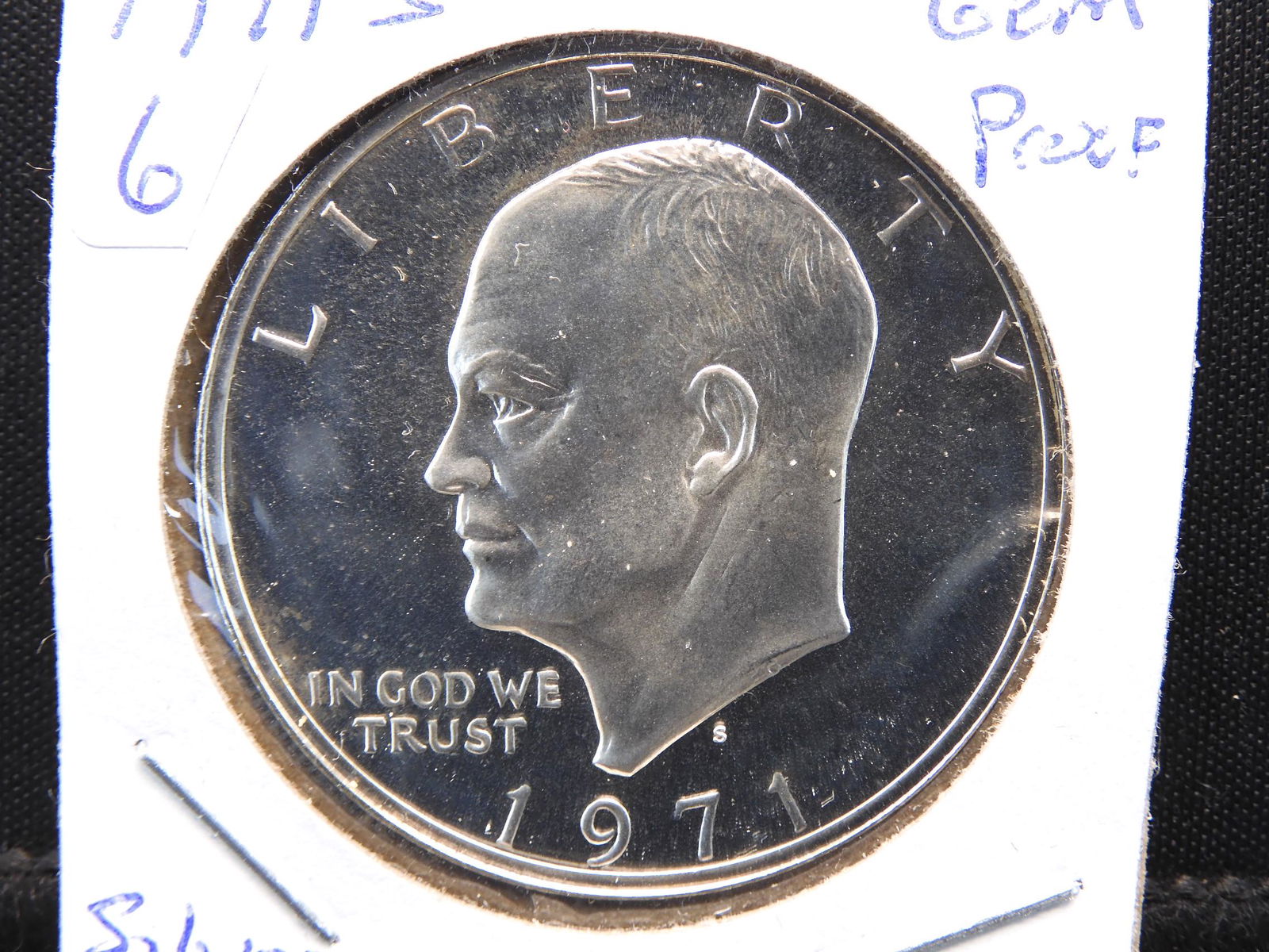 1971-S Eisenhower silver dollar.  GEM Proof from the (1 of 3)