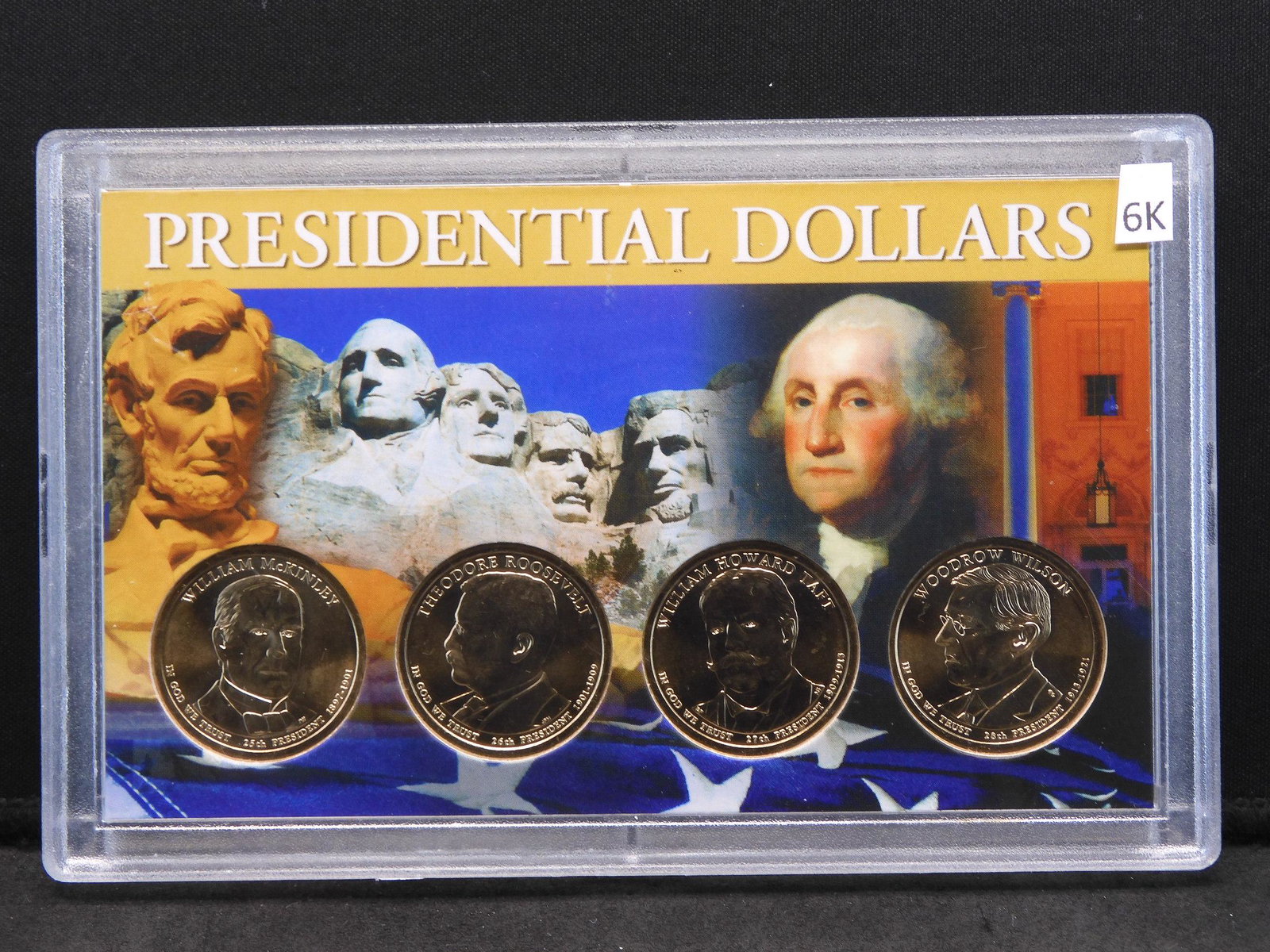 2013 Presidential Dollars Coin Collection. McKinley,: 2013 Presidential Dollars Coin Collection. McKinley, Roosevelt, Taft, Wilson.