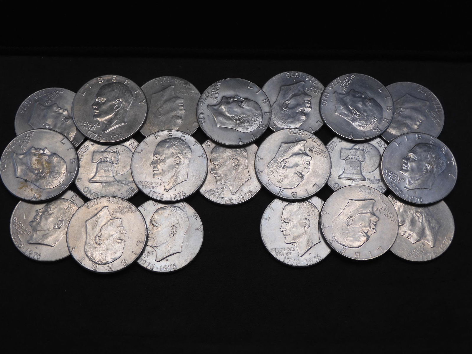 20 - 1776-1976-D Bicentennial Eisenhower Dollars. All (1 of 3)