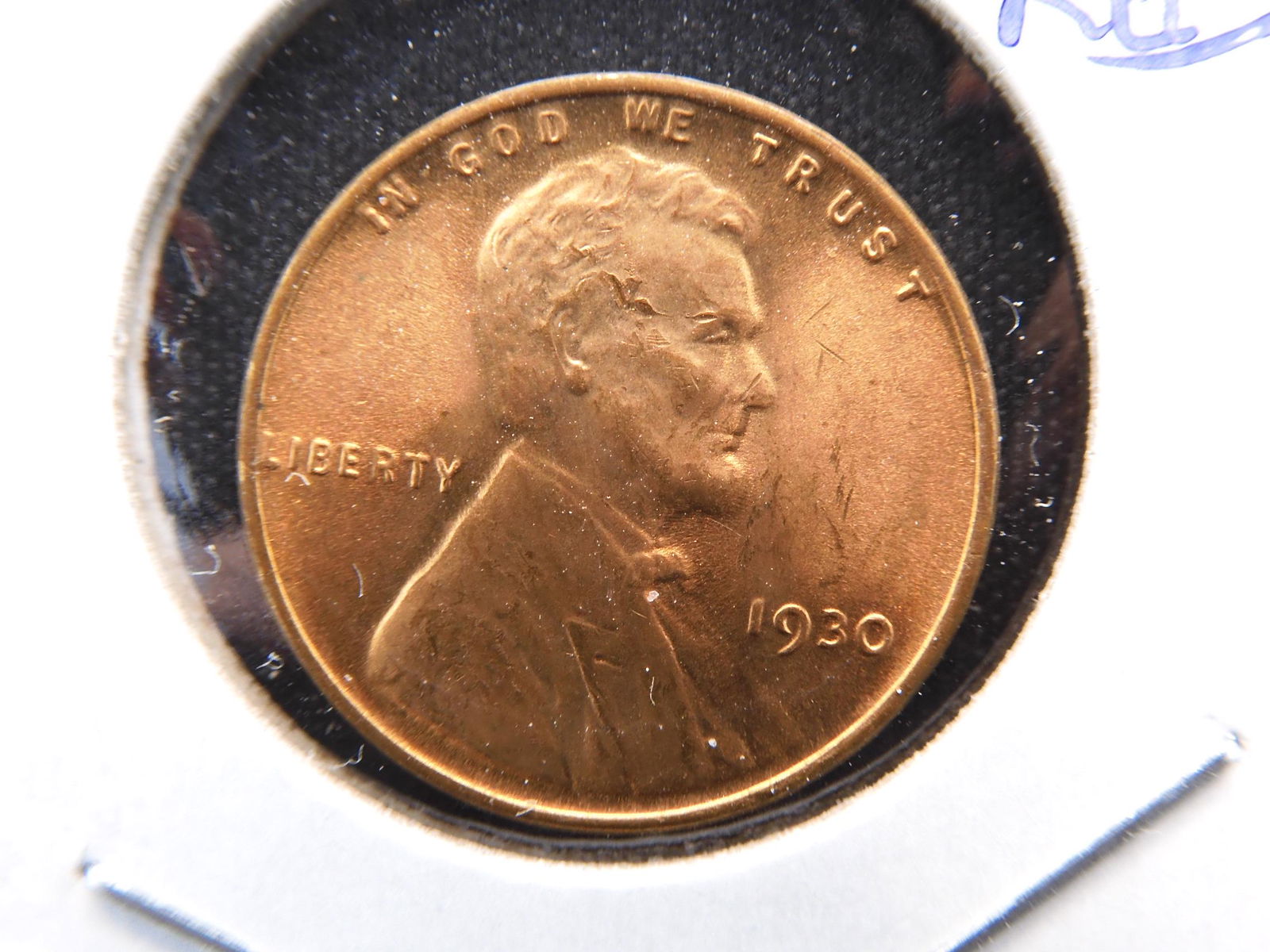1930 Lincoln Wheat Cent.  MS  Red.  Nice. (1 of 3)