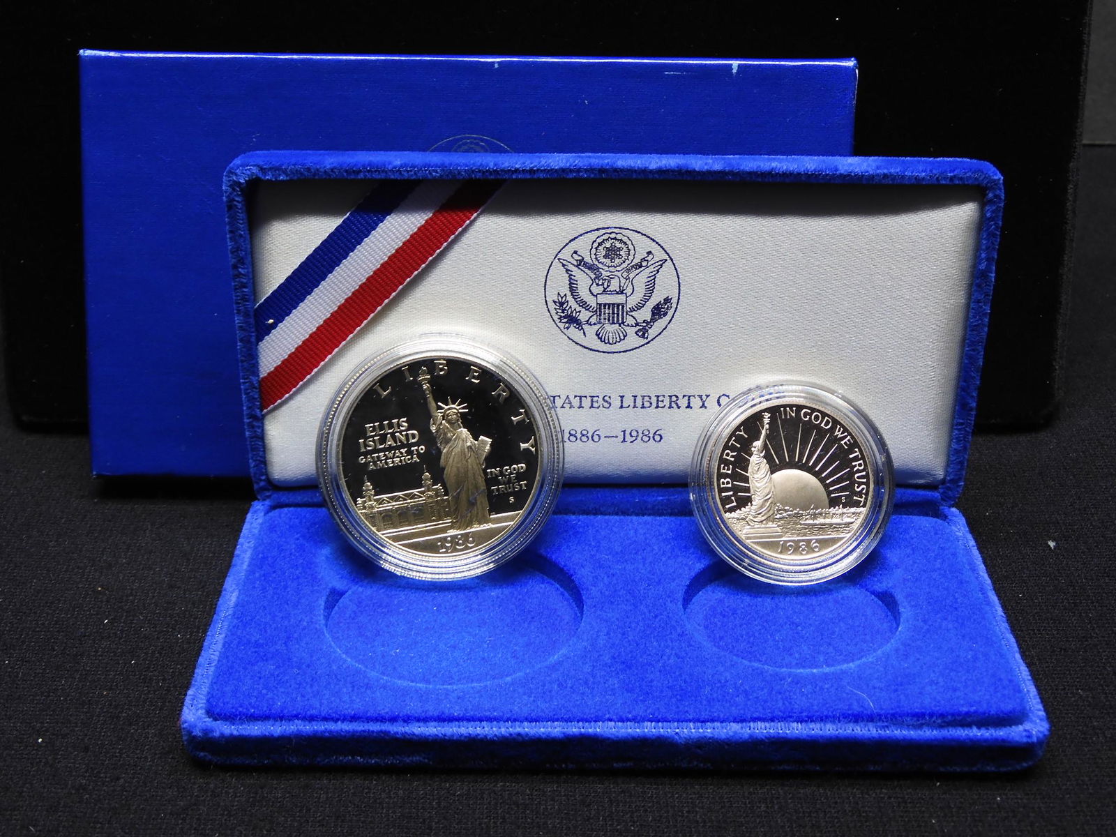 1986-S Statue of Liberty Centennial Half & Dollar (1 of 3)