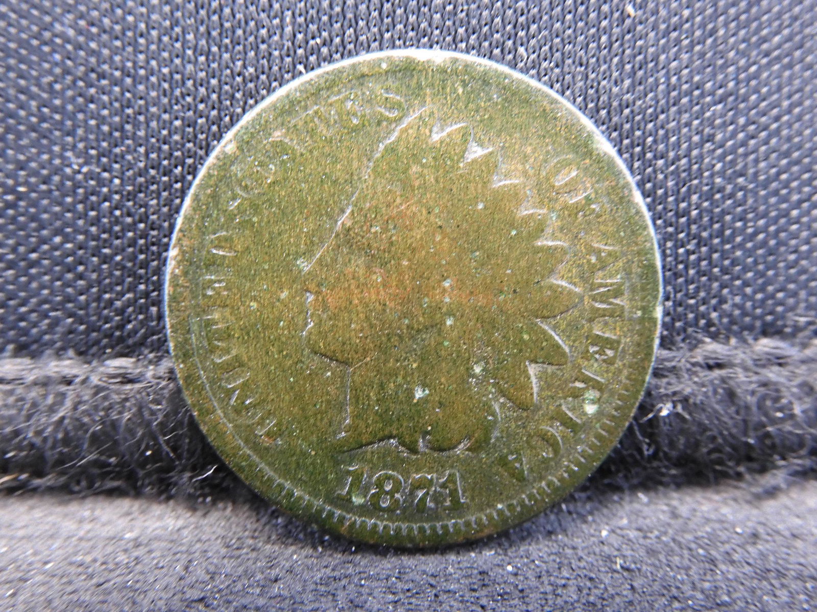 1871 Indian Cent.  Good 6 detail.  Semi-Key date. (1 of 2)