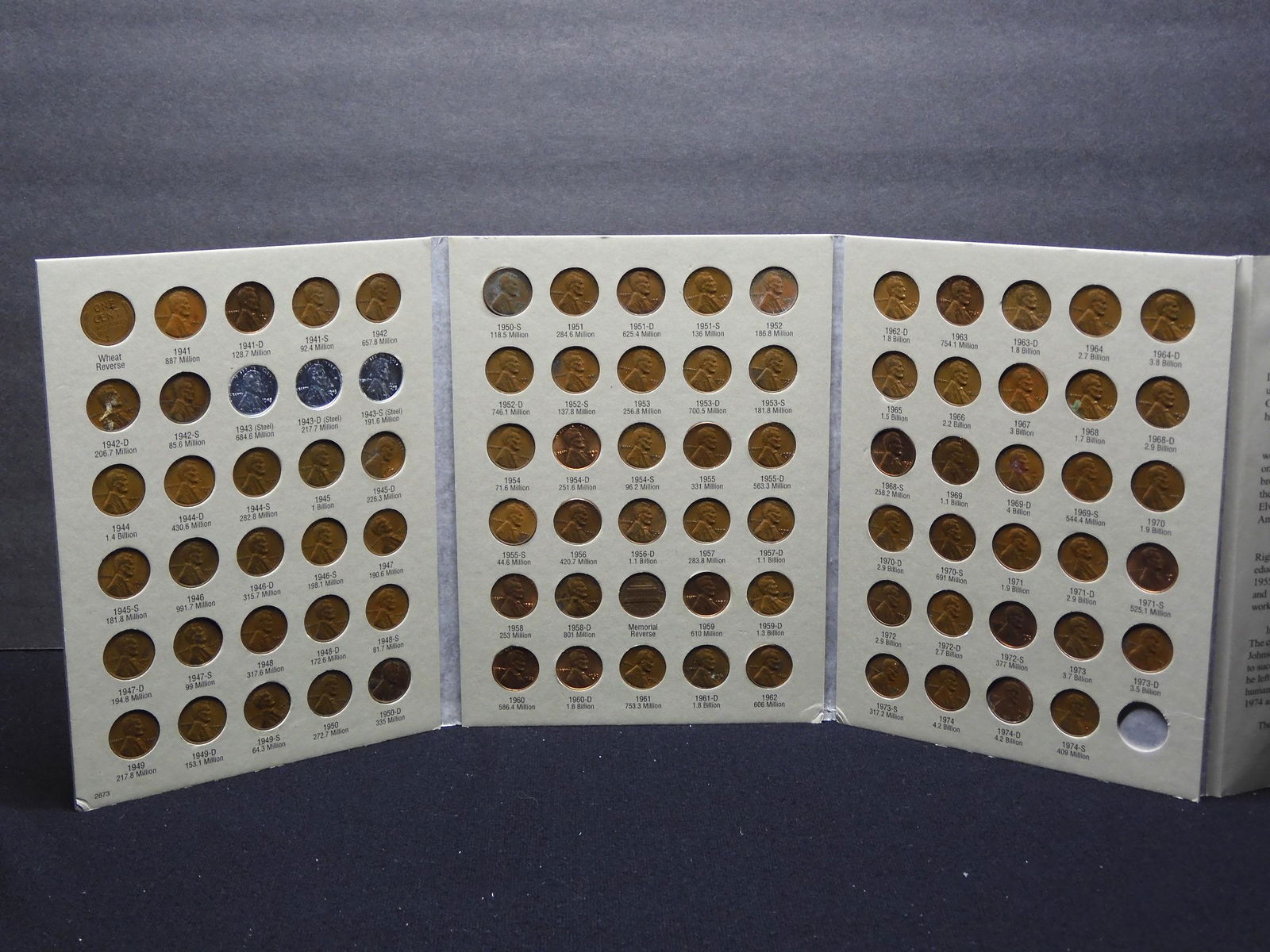 Complete 1941-1974 Lincoln Cent Book (1 of 7)