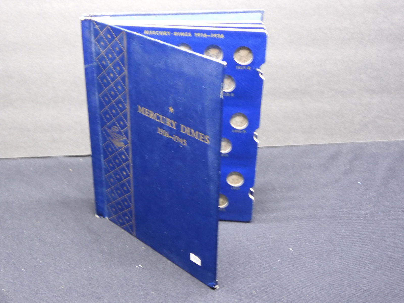 1916-1945 Mercury Dimes Book, 78 Dimes, 90% Silver, (1 of 7)