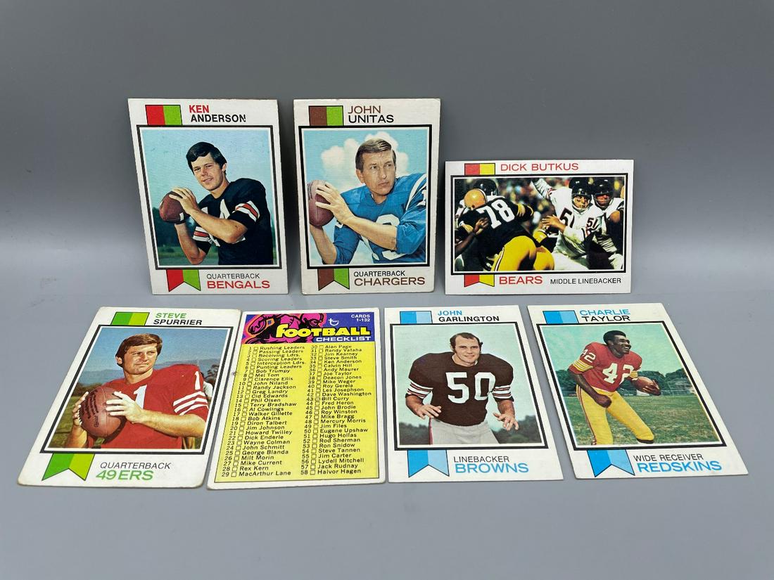 1973 Topps Football Lot of 7 - Varying conditions - Ken (1 of 6)