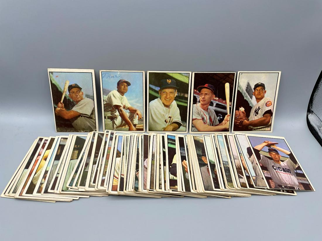 1953 Bowman Color Lot of 79 Cards - Mostly Lower Grade (1 of 15)