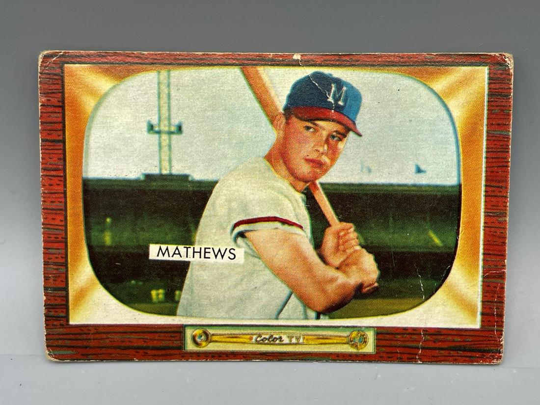 1955 Bowman Eddie Mathews #103 (1 of 2)