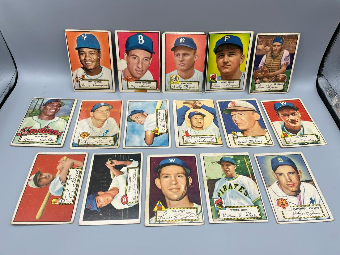 1952 Topps Baseball Lot of 16 Low Number Cards- Lower (1 of 6)