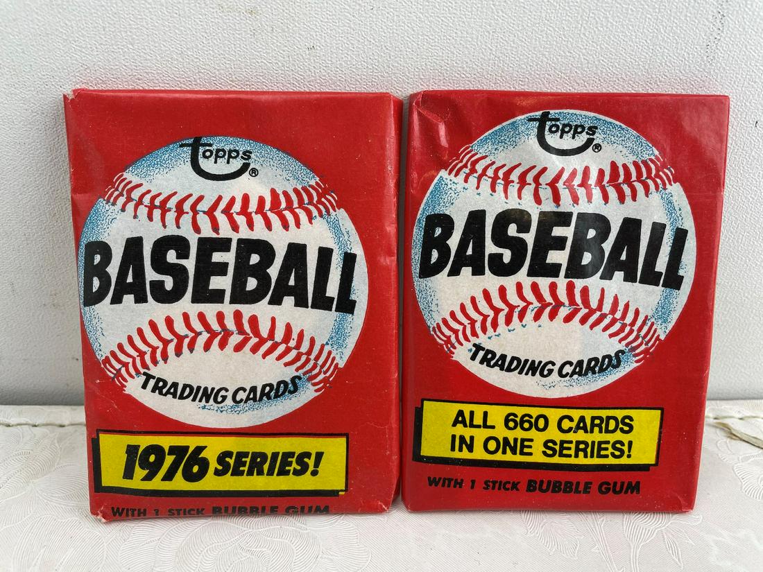 1976 Topps Baseball Wax Pack Lot of 2 (1 of 2)