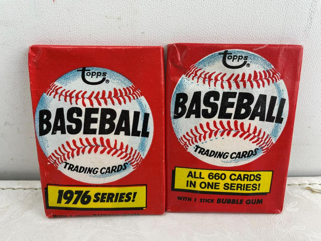 1976 Topps Baseball Wax Pack Lot of 2 (1 of 2)