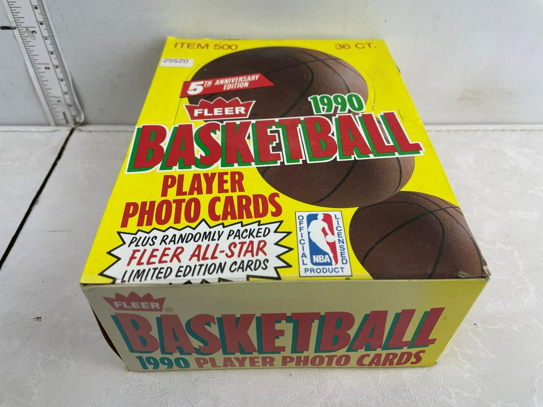 1990-91 Fleer Basketball Unopened Box (1 of 3)
