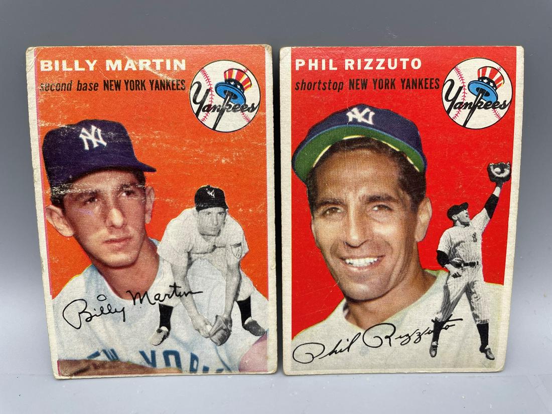 1954 Topps Billy Martin #13 & Phil Rizzuto #17 (1 of 3)
