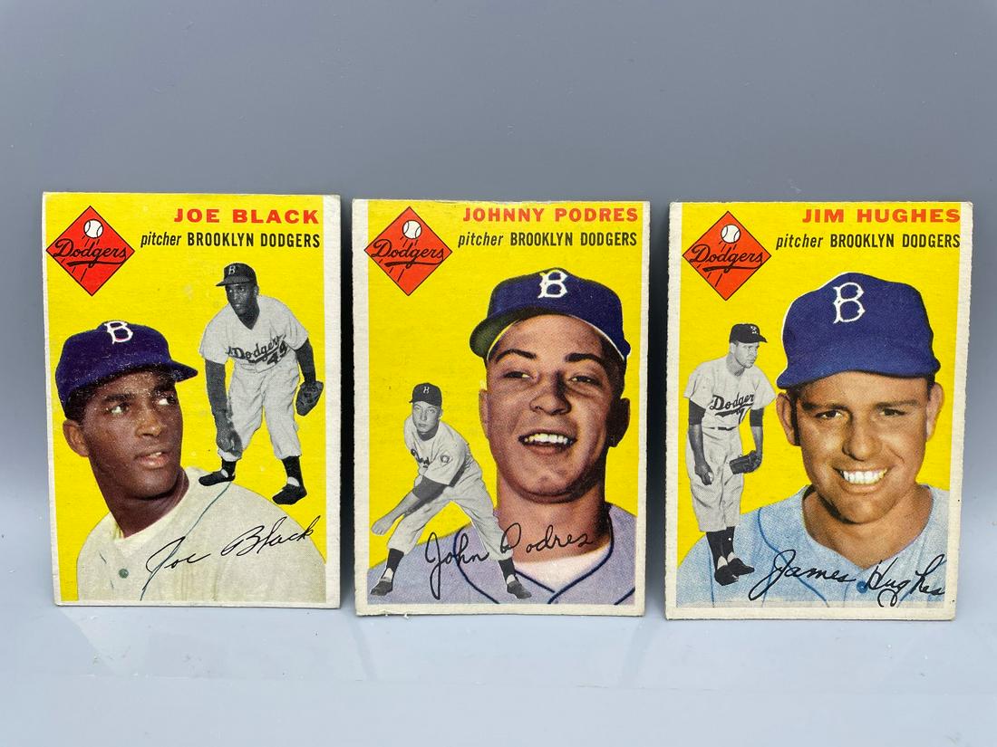 1954 Topps Brooklyn Dodgers Lot - Joe Black, Johnny (1 of 2)