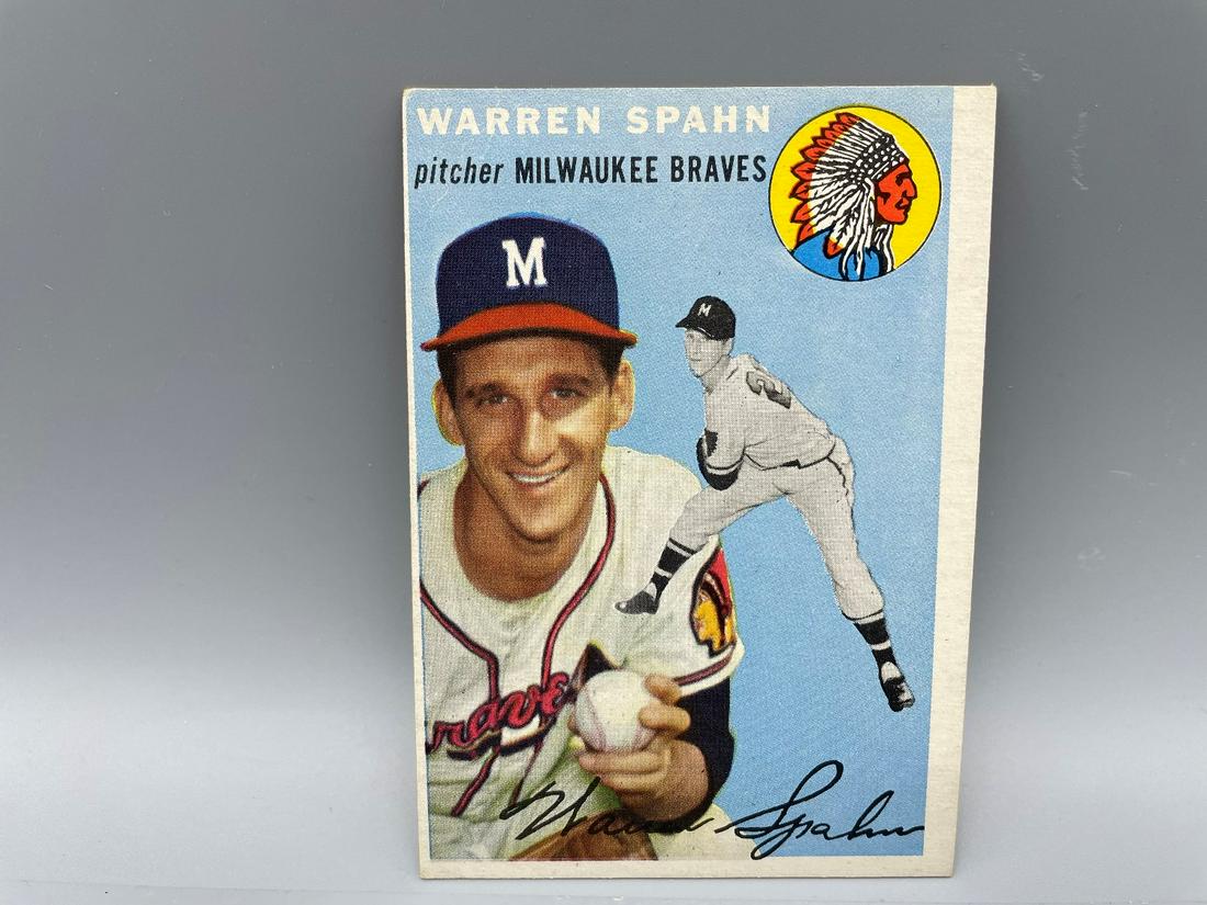 1954 Topps Warren Spahn #20 (1 of 3)