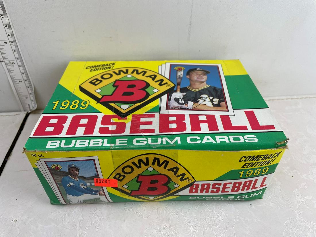 1989 Bowman Baseball Unopened Wax Box - Ken Griffey Jr (1 of 2)