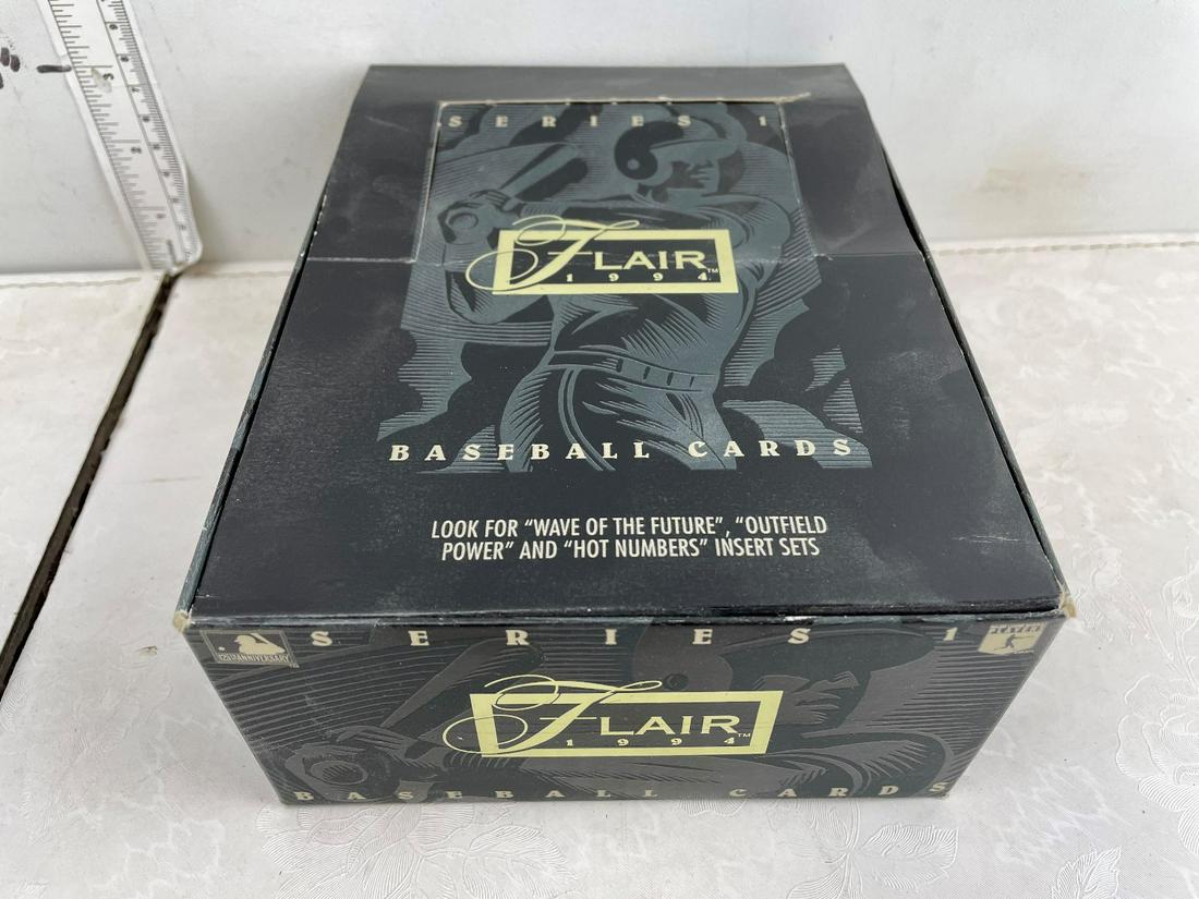 1994 Flair Baseball Unopened Box - Packs are (1 of 4)