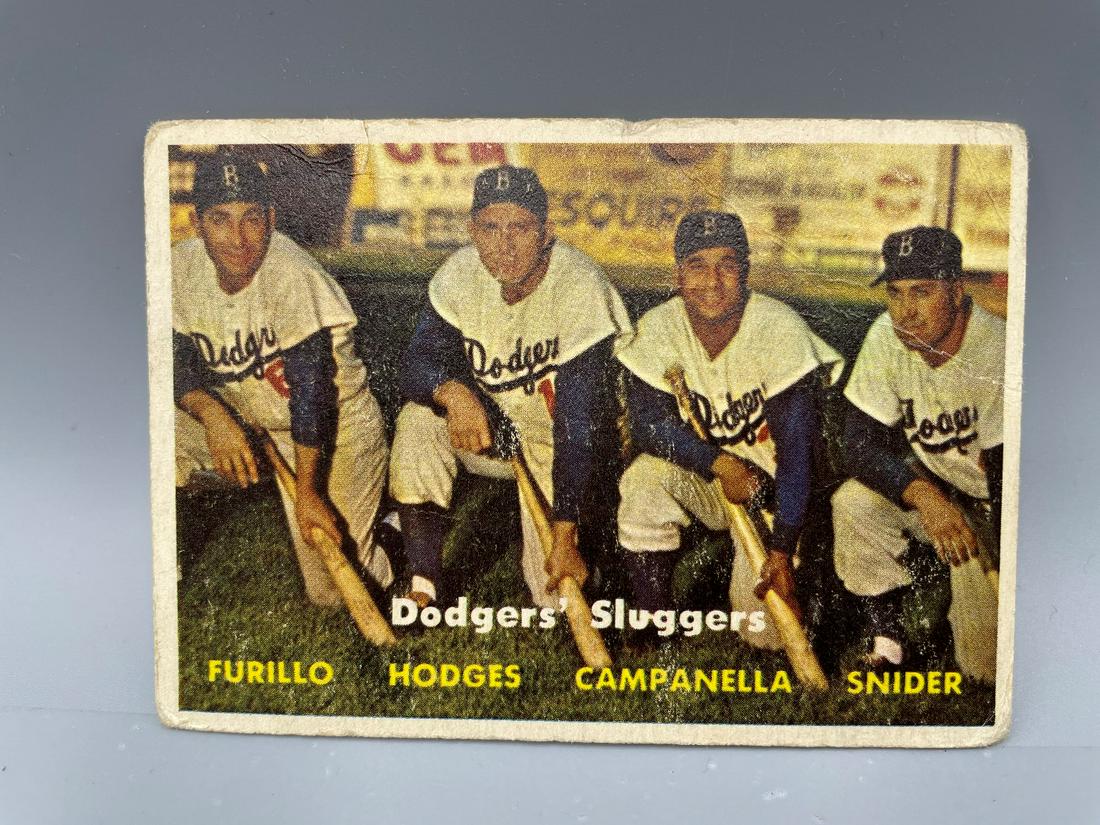 1957 Topps Dodgers Sluggers #400 - Roy Campanella, Duke (1 of 2)