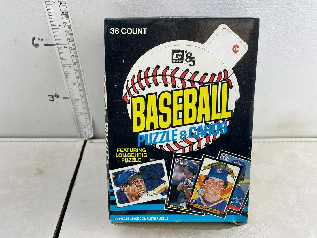 1985 Donruss Baseball Unopened Wax Box -Clemens, (1 of 7)
