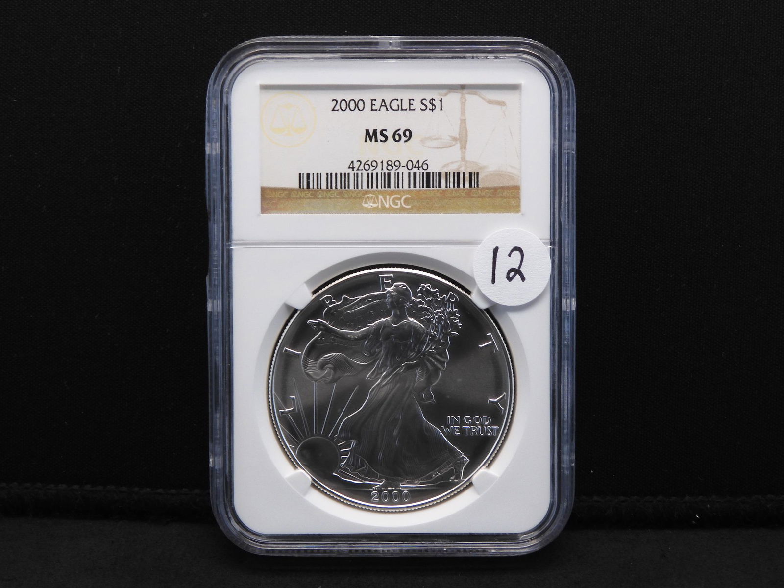 2000 NGC MS69 American Silver Eagle (1 of 4)