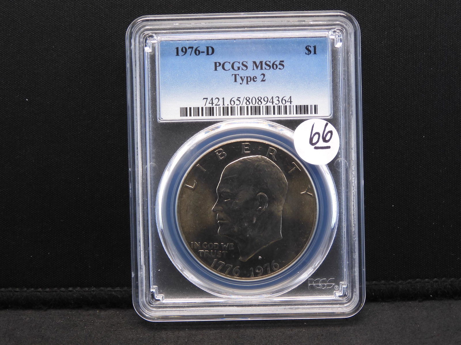 1976-D PCGS MS65 Type 2 Eisenhower Ike Dollar (1 of 4)